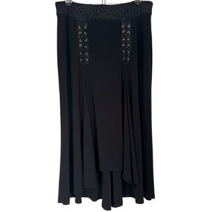 Svetlana Skirt Whimsygoth Black Asymmetrical Sz 6